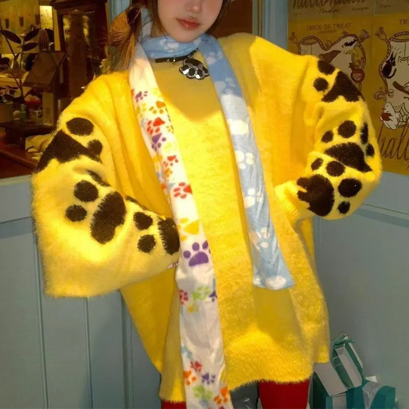 Odzież damska streetwear, luźne swetry z okrągłym dekoltem w stylu vintage, z długim rękawem, na jesień i zimę, hotsweet, stylowe swetry dzianinowe.