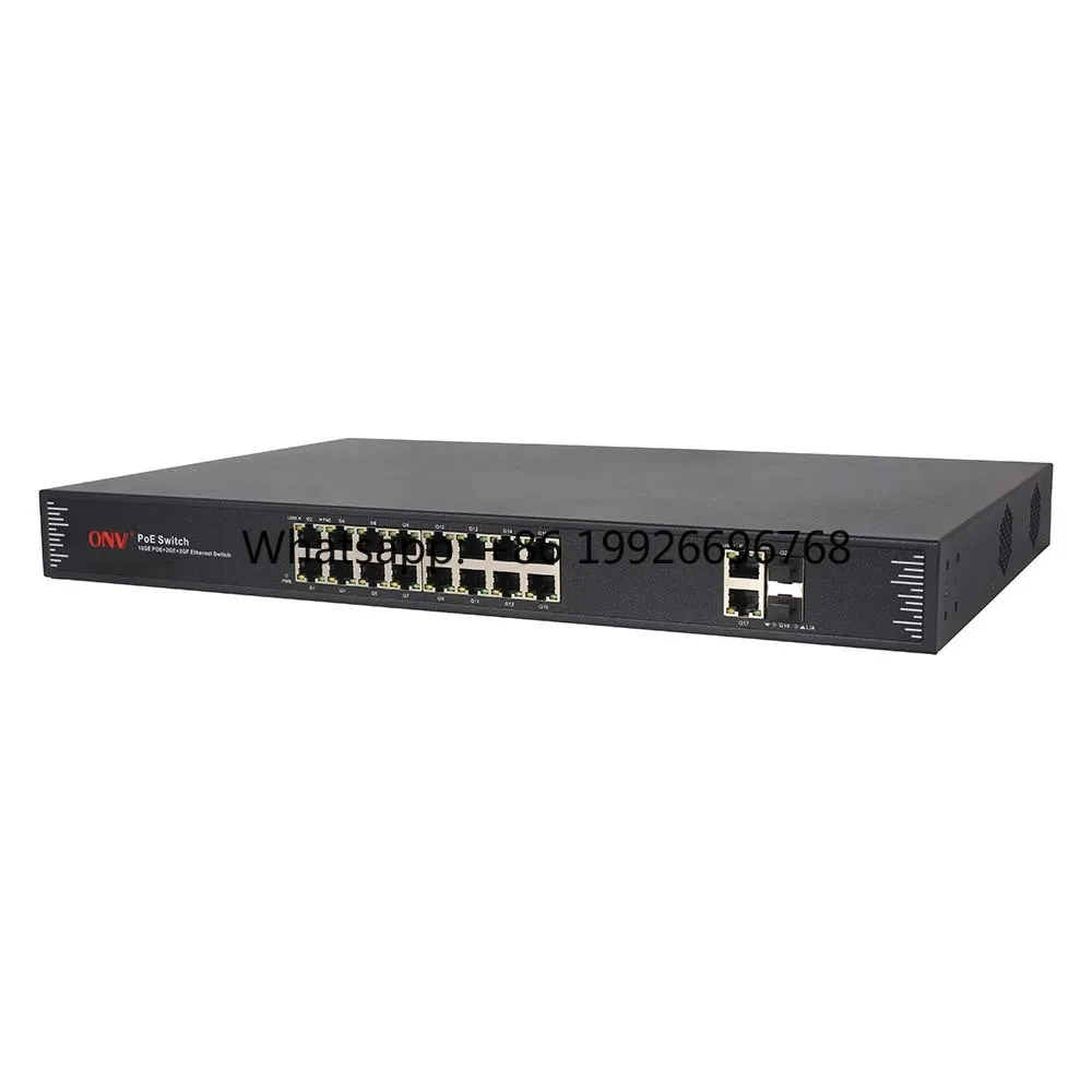 Next-Gen Unmanaged PoE Switch RJ45 Auto-Sensing 30W/Port 18-Port 100Mbps Effortless Setup for High-Density Networks in Stock