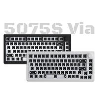 Akko 5075S VIA Kit 75% Custom Barebone Keyboard RGB Backlit 3/5-Pin Hotswap Mechanical Gaming Keyboard  with Knob Gasket Mount