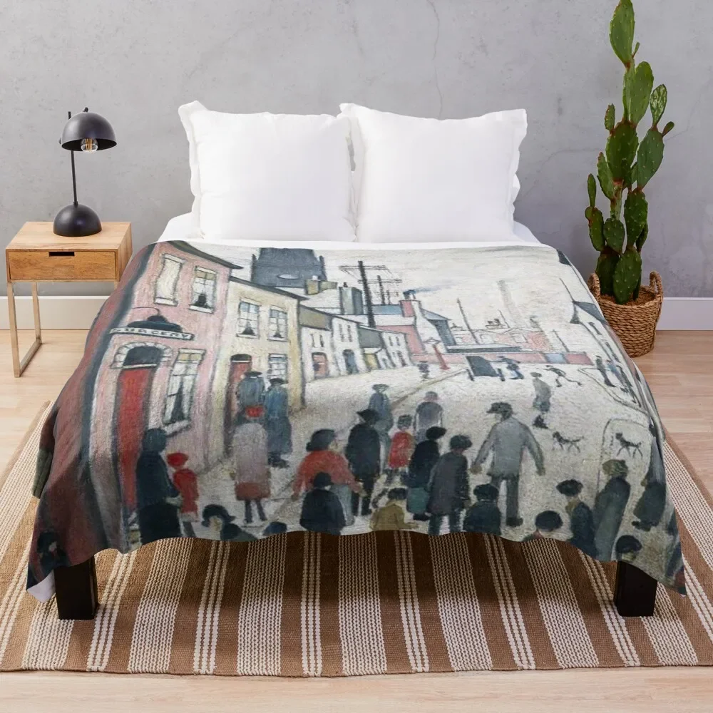 

L S Lowry Throw Blanket Fuzzy Plush Throw Blanket for Sofa Chair