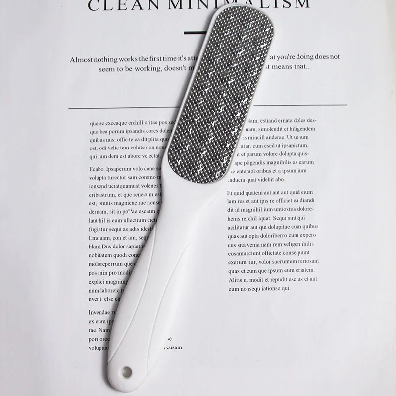 แฟ้มตะไบเท้าสแตนเลสคู่ด้านข้างไฟล์เท้า Hard Skin Pedicure Rasp Scrubber แคลลัส Remover บด Foot Skin Care