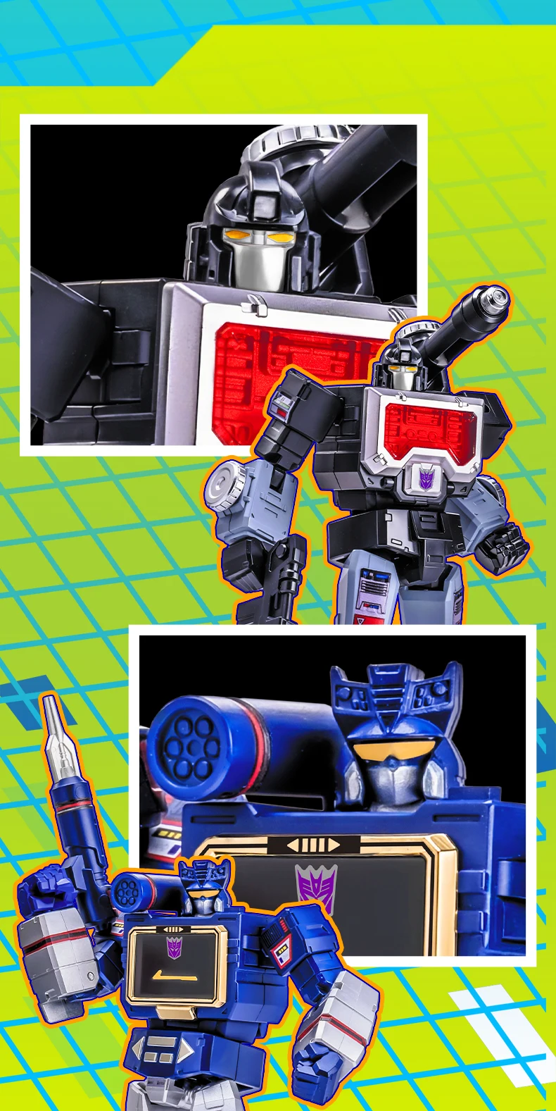 Auf Lager: AULDEY X Transformers AAE Alpha Action Elite Series Optimus Prime, Soundwave, Starscream – bewegliche Modellfiguren, Sammlerstücke. – Detail 4