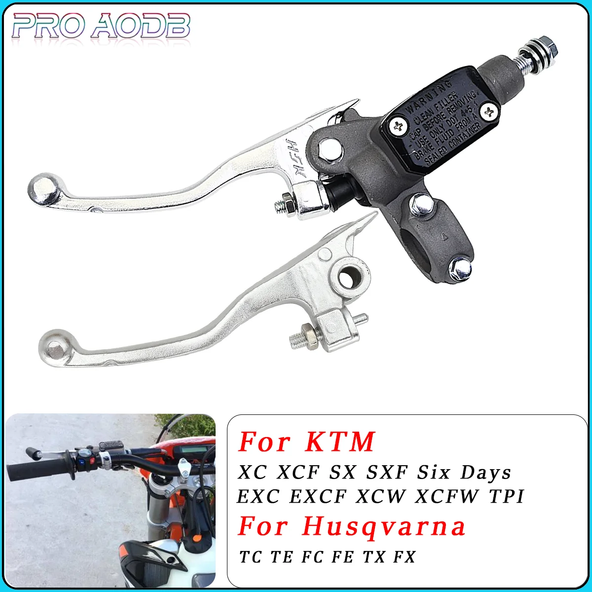 

Motorcycle Hydraulic Clutch Master Cylinder Brake Repair Upper Pump CNC Handle Lever For KTM SX XC EXC HUSQVARNA FE TE 250 300