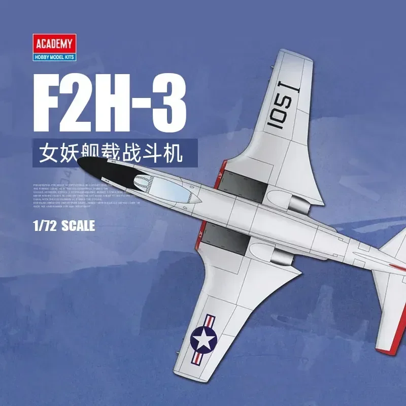 

1/72 Academy model 12548 USN F2H-3 VF-41 "Black Aces" assembly Scale diy toys Model Kit