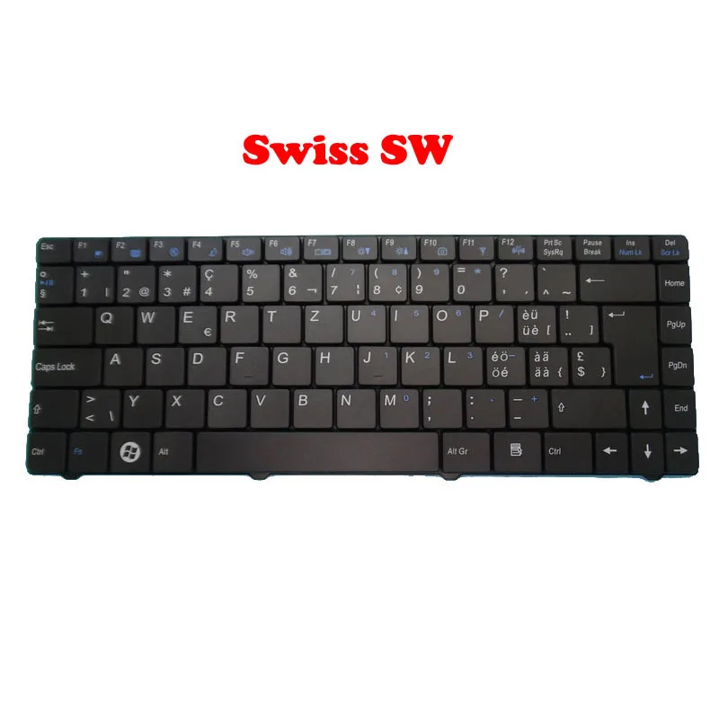 SW UK US Keyboard For CLEVO W840 MP-07G36CH-4307 6-80-S3100-180-1 MP-07G36GB-430W 6-80-W84T0-192-1 MP-07G33US64303