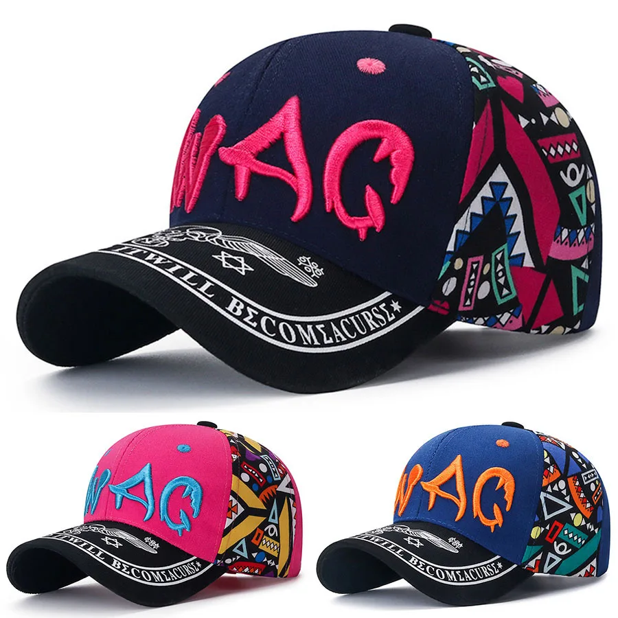 

Unisex Letter Embroidery Hip-hop Hats Outdoor Adjustable Casual Baseball Caps Sunscreen Hat