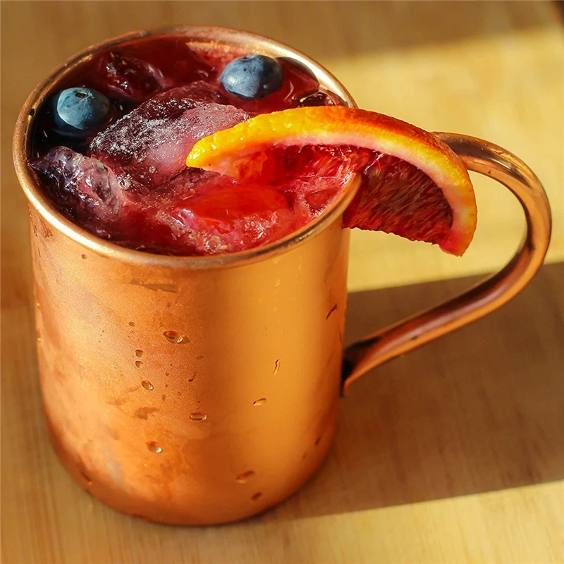 Caneca de cobre pura com alça reta, Copo Cocktail, Produtos esportivos