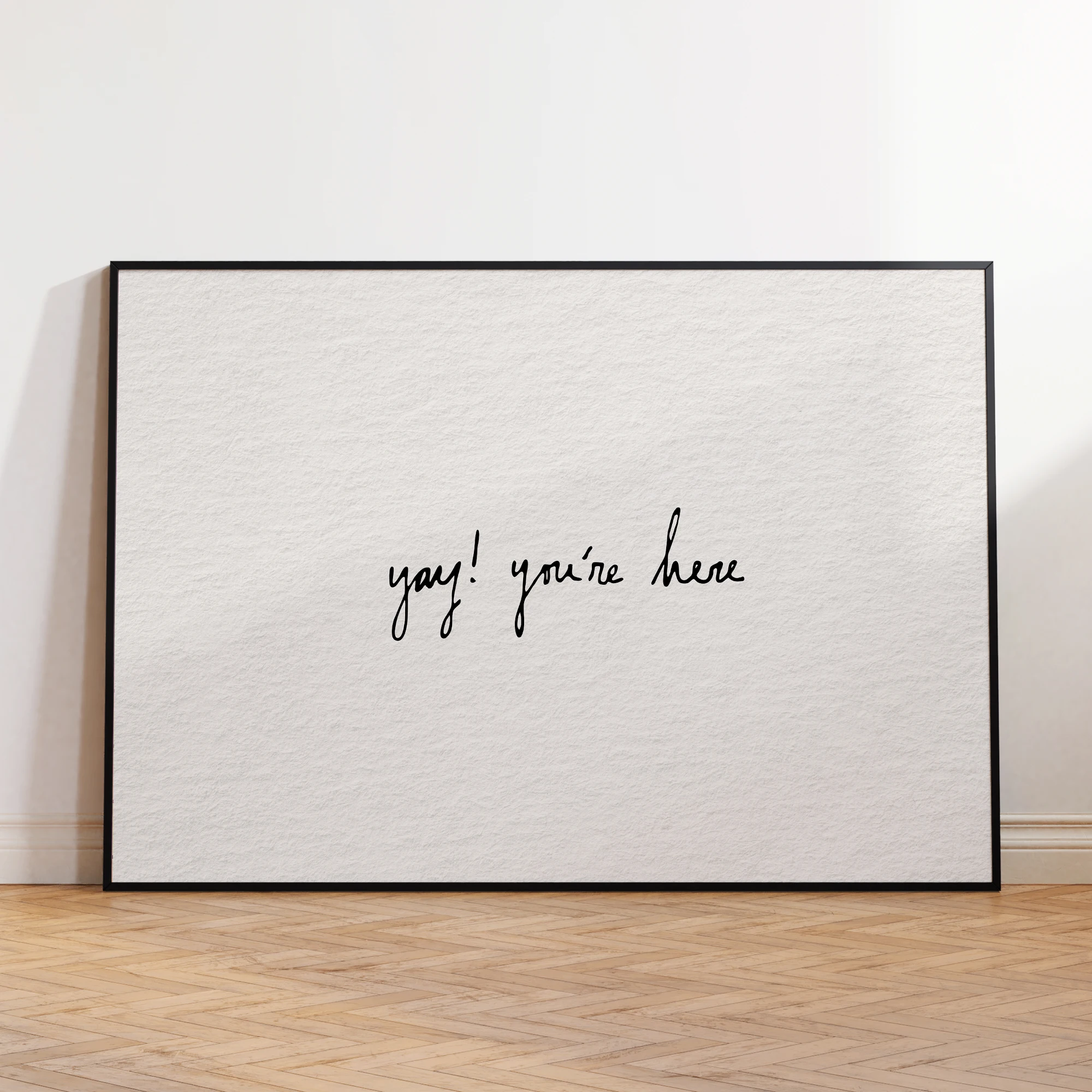 Yay You're Here Entryway Wall Art Print Canvas Painting Poster Picture For Living Room,Guest Room Bedroom Home Decor