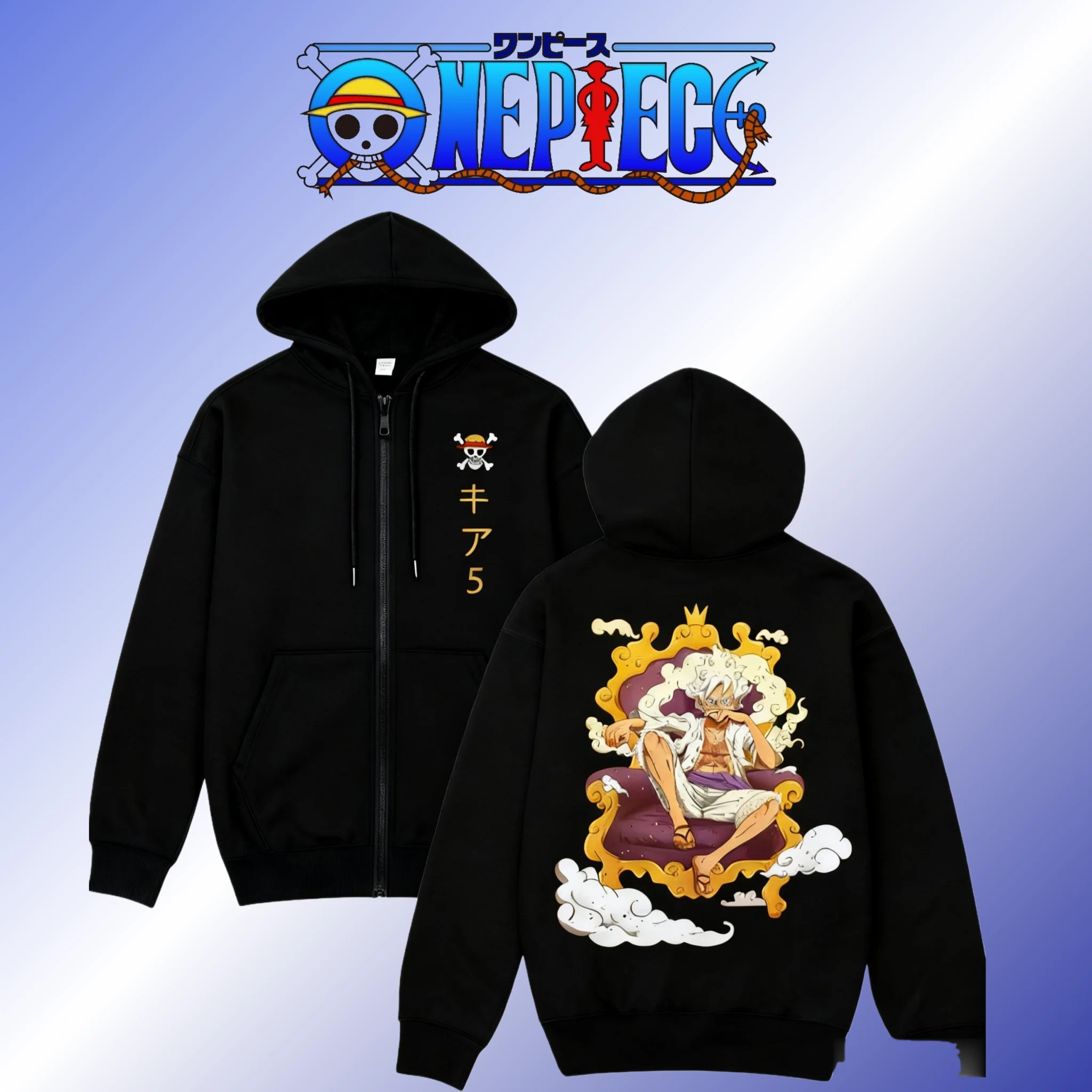 

Anime Zip Up Hoodie One Piece Men Women Sweatshirt Streetwear Luffy Print Casual Long Sleeve Jacket Cosplay Spring Autumn New