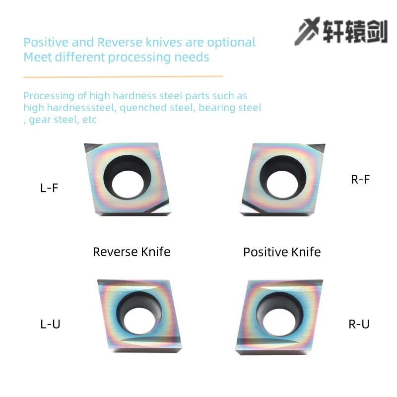 CCGT030102 040104 060201 060202 060204 09T301 09T302 09T304 L-F U-F Finishing CNC Blade Carbide Inserts Internal Turning Tools