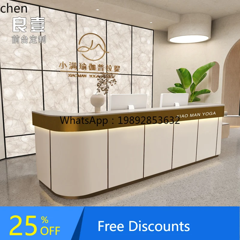 

AA Luxury Beauty Salon Stainless Steel Cashier Medical Aesthetic Dental Clinic Bar Counter Hotel Lobby