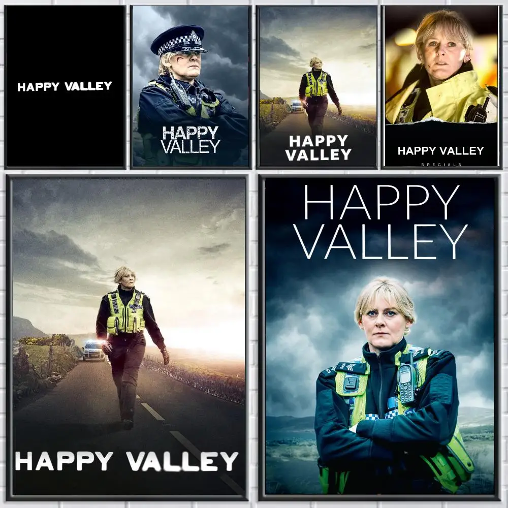 tv series H-Happy Valley-Y Poster Peel and Stick Wall Art for Cafe Office Bar and Home Decoration