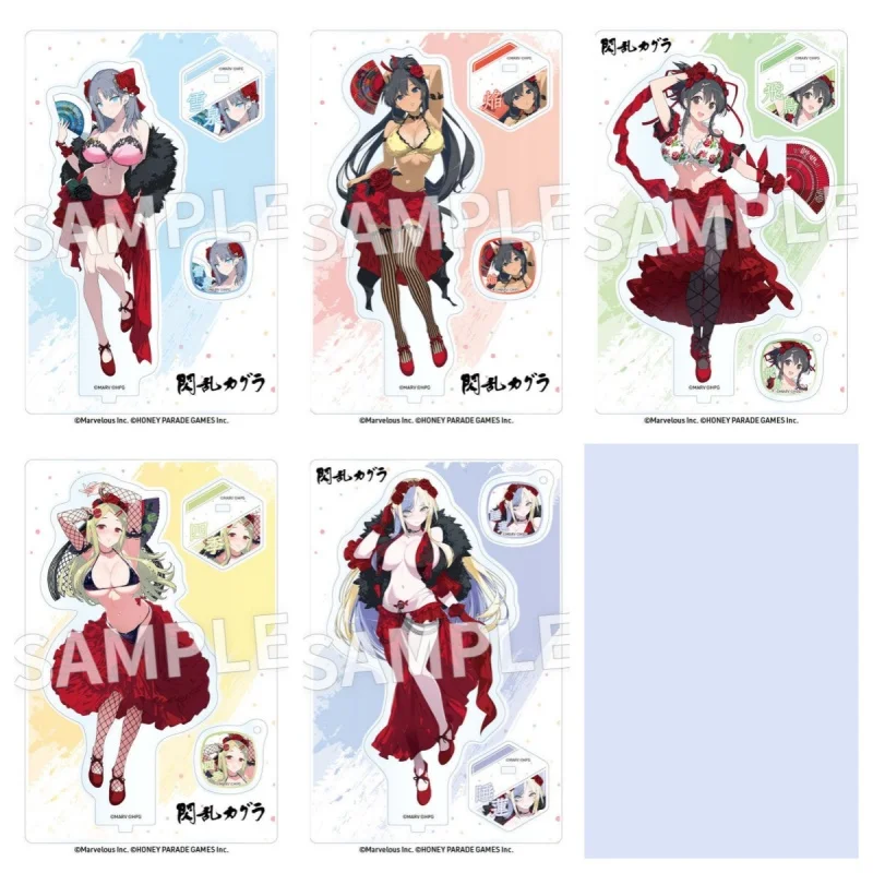 Figura Acrílica de Anime Senran Kagura de 15 cm de Suiren Yumi, Homura Asuka y Shiki, y Llaveros Acrílicos de 4 cm, Adorno de Escritorio
