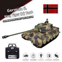 Henglong 3888a Simulation German Tiger King Henschel Heavy Projectile 2.4g Remote Control Multifunctional Military Tank Model