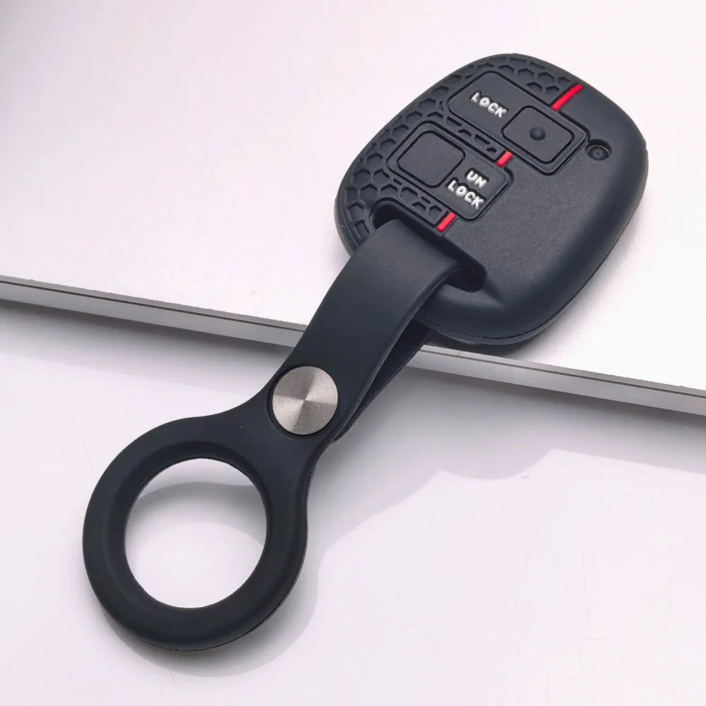 For Toyota FJ Cruiser Land 2008-2014 Yaris Echo For Lexus ES GS LS IS RX SC LX RX400h Keychain Silicone Car Key Case Cover - view 4