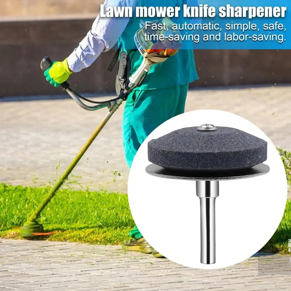 Efficient Lawn Mower Blade Sharpening Attachment Universal Lawn Mower Blade Sharpener Kit for Garden Dull for Electric for Lawn