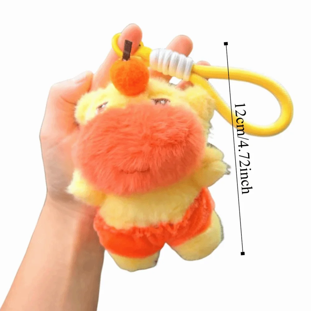 Grappige schattige Capybara Lulu sleutelhanger Mooie cartoon dolfijn LULU met Lanyard Creatieve knuffel sleutelhanger tas charme