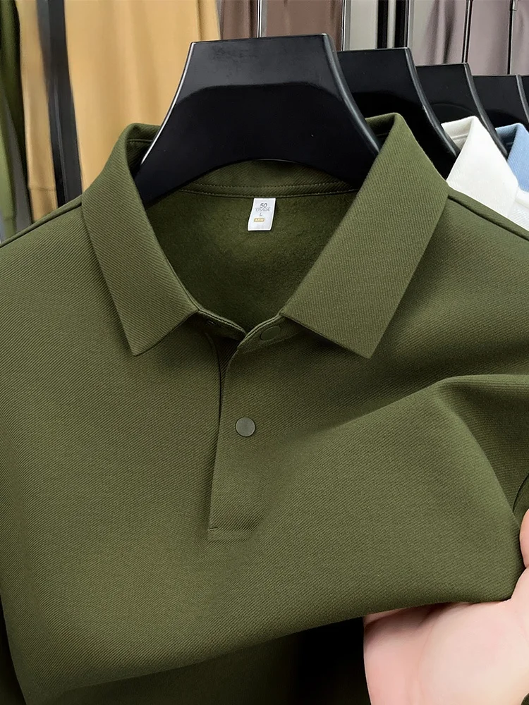 

Мужская базовая футболка Rn Busin Casual Classic, свободного кроя, с отложным воротником, из полиэстера и хлопка...