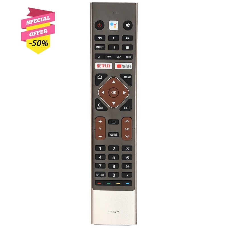 HTR-U27A Voice Remote Control For Haier Smart TV LE43K6600SG LE43K6700UG LE50K6700UG LE55K6600UG LE55K6700UG LE65K6600UG