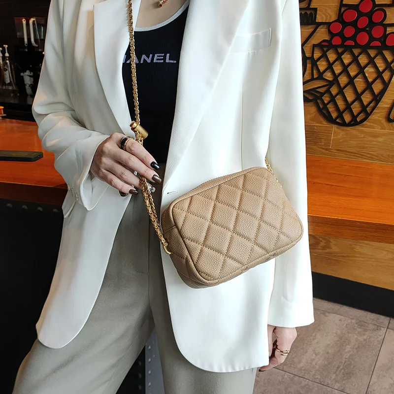 

Genuine Grade Cow Leather Women's Shoulder Crossbody Bag Luxury Designer Brand Ladies Small Chain Bag for Woman High Quality New