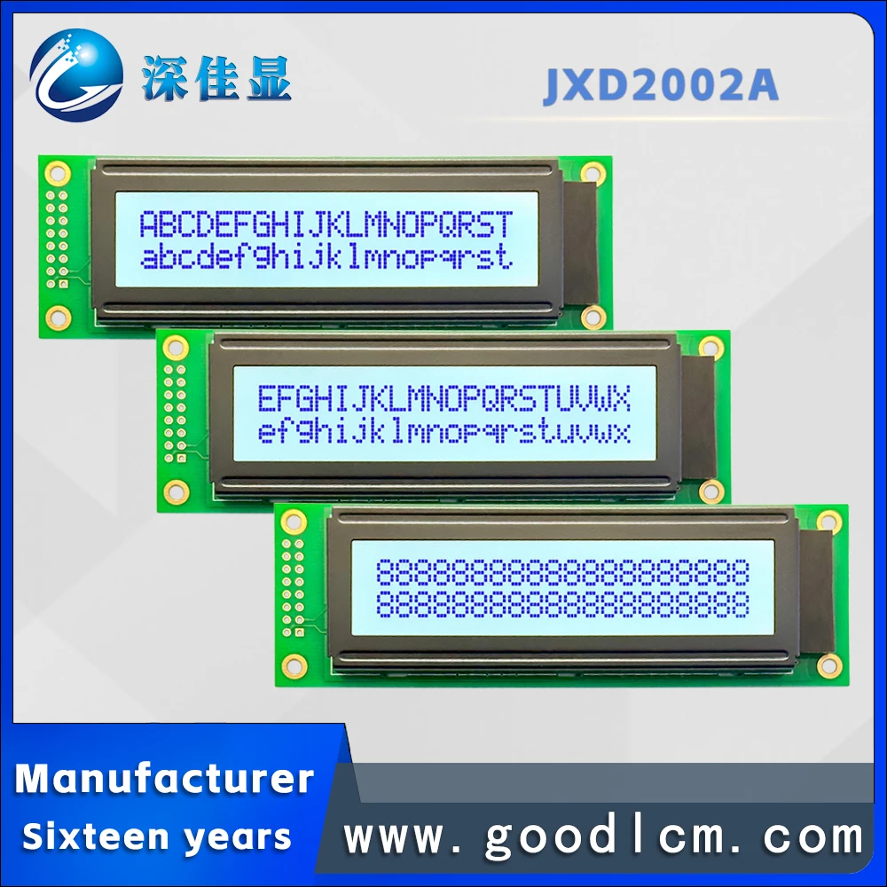2002A charakter LCD Display modul 20 * 02lcm LCD modul HD44780 oder ST7066 stick STN grau bildschirm blau zeichen