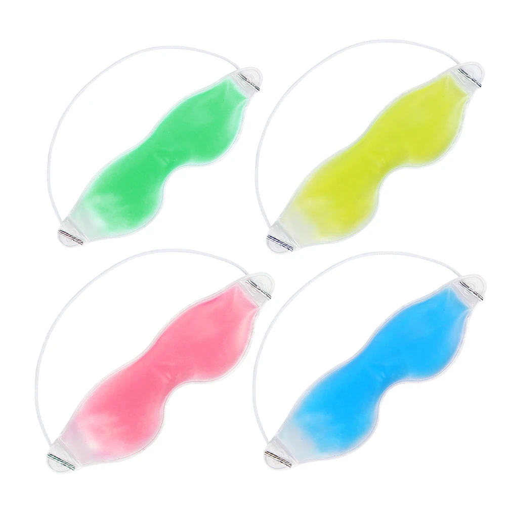 

4pcs Gel Eye Mask Cooling Beauty Stickers Goggles Cold Compress Reusable Hot Cold Pack for Eyes Sleeping Travel Health
