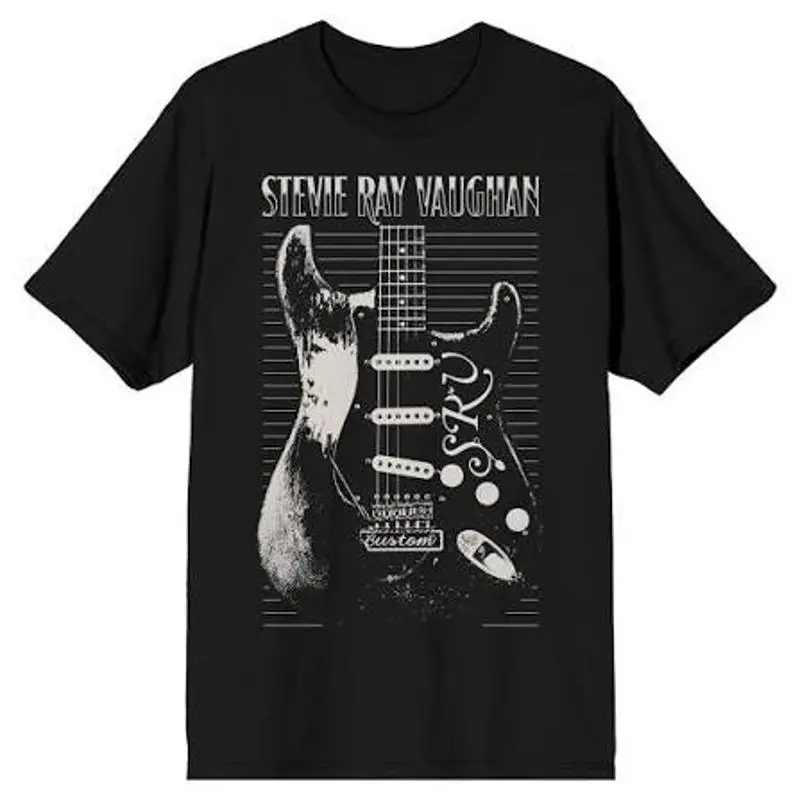 Stevie Ray Vaughan Engraved Guitar T-Shirt