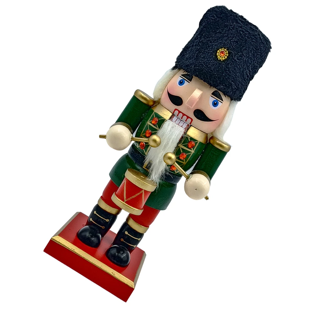 

Wooden King Soldier Nutcracker Christmas Decoration Home Desktop Xmas Tabletop Ornament Festive Decor Wooden Nutcrackers