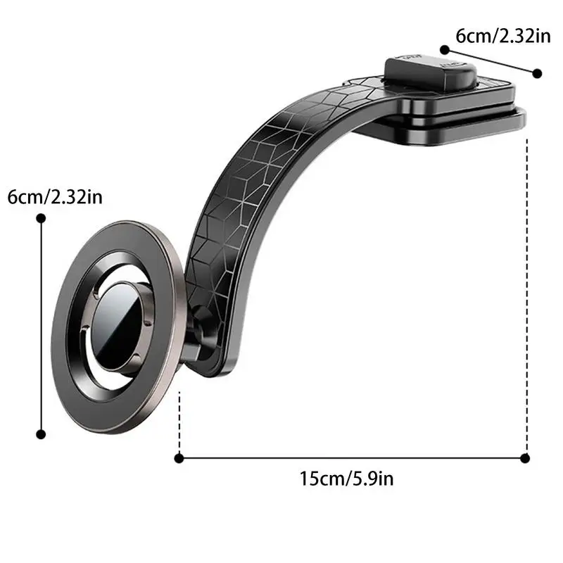 Car Magnet Phone Mount Magnetic Car Phone Holder 360 Degree Adjustable Vehicle Accessories Strong Foldable Mobile Stand For