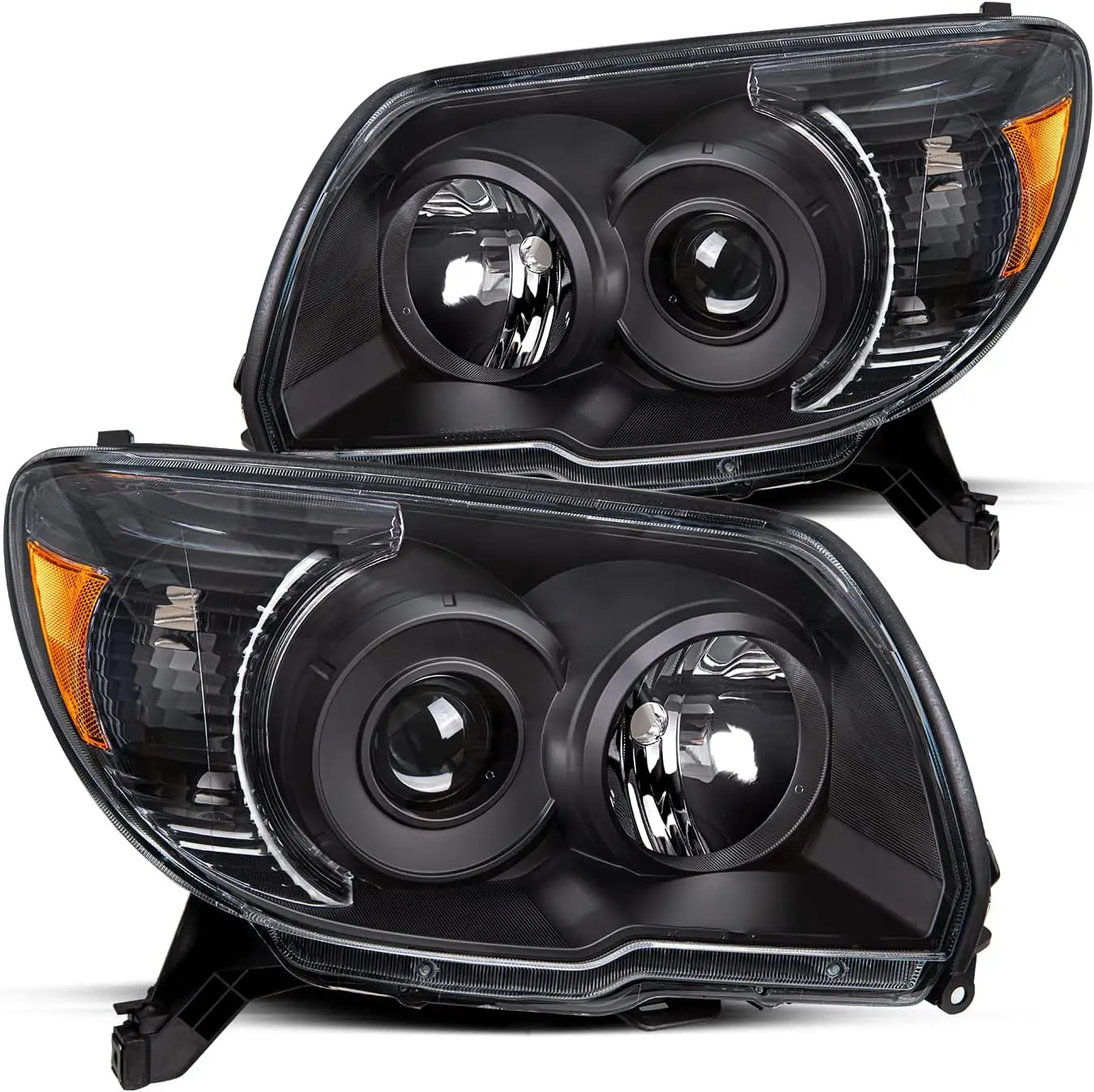

Sulinso Headlight Assembly Compatible with 2006-2009 Toyota 4Runner, 4th gen 4runner Projector Headlamp Driver & Passenger Side