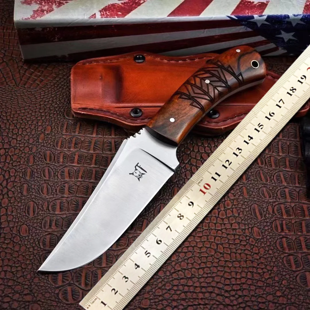 

Прямой фиксированный нож для природы в джунглях DC53, стальной, ручной работы, для кемпинга, охоты, тактическое снаряжение, для выживания, для самообороны, карманный нож