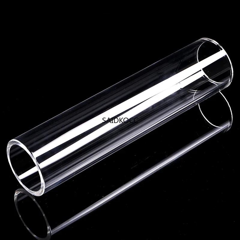 SAIDKOCC Heat-resistant quartz tube Large diameter transparent cylindrical quartz glass tube