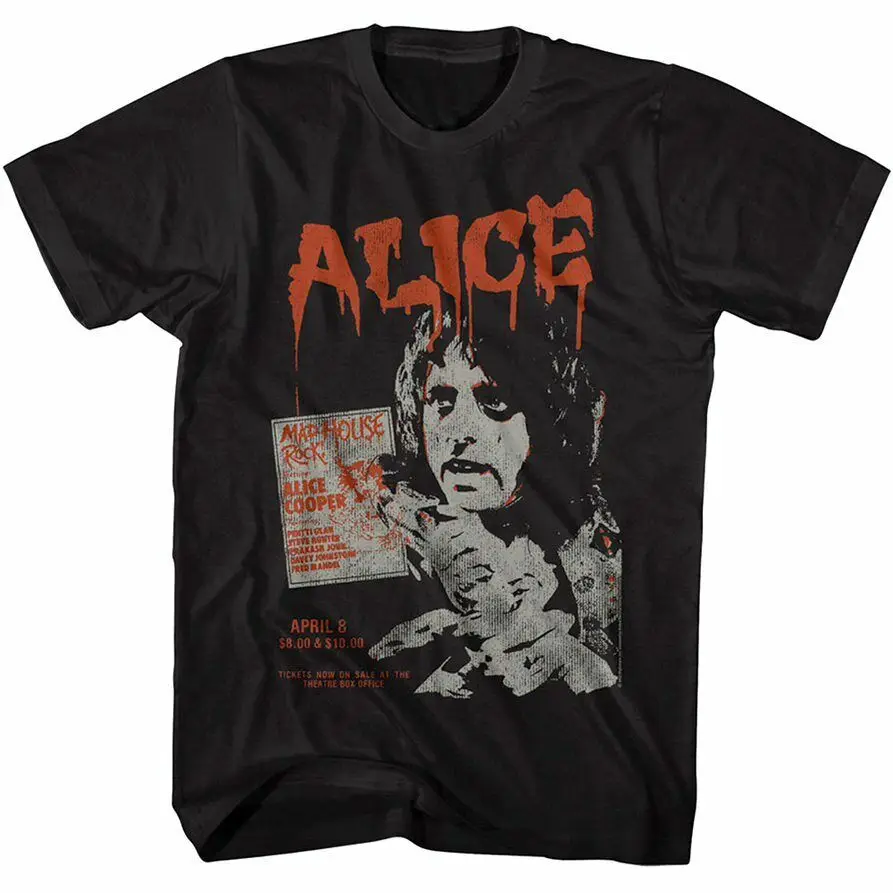 Alice Cooper Madhouse Rock Men'S T Shirt Heavy Metal Concert