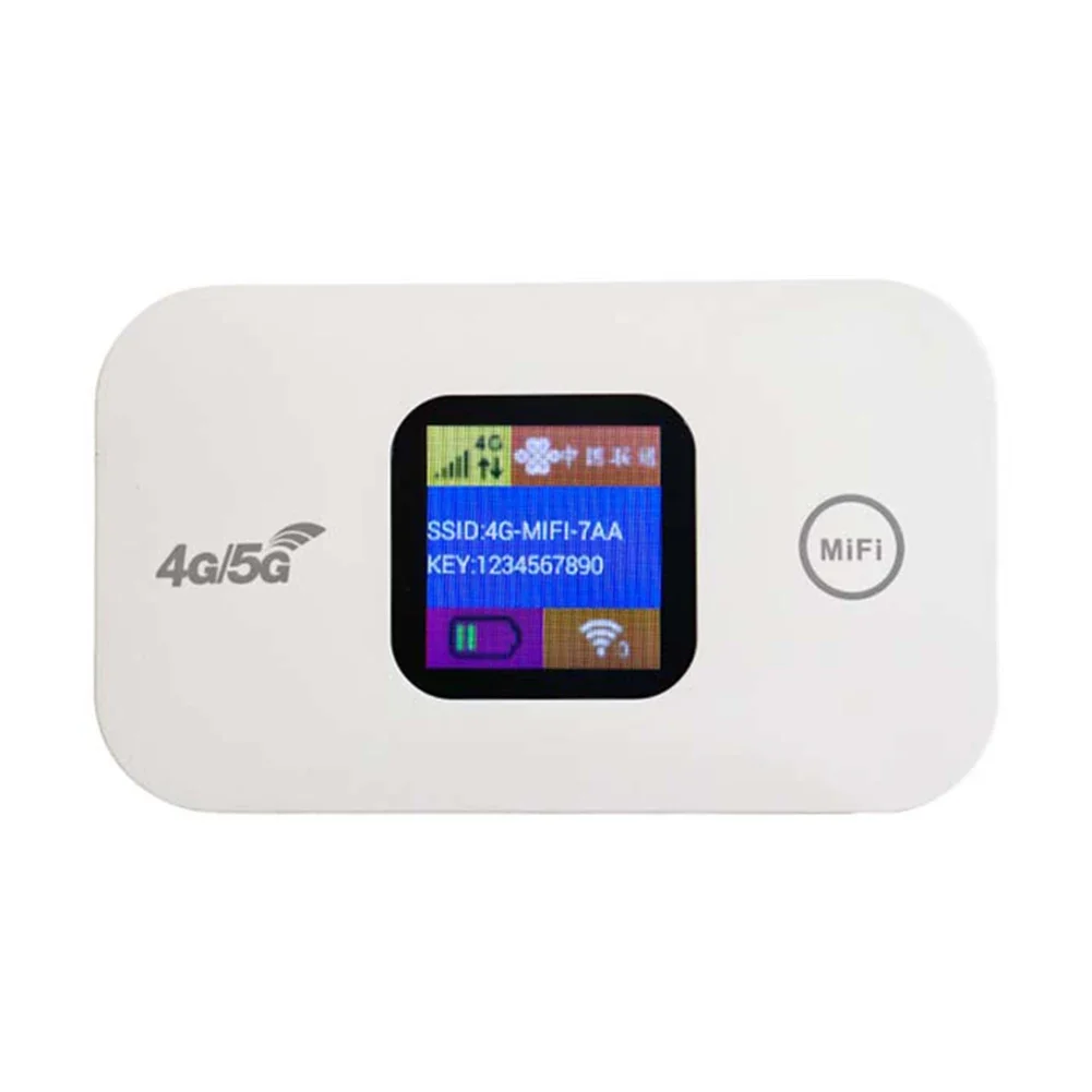 4G LTE Mini Outdoor Hotspot 150Mbps Wireless Router Sim Card Slot Portable Network Hotspot Device Colorful LED Display