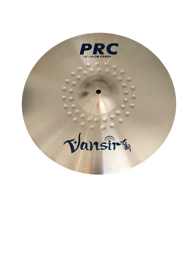 PRC Series Silver Color Alloy Cymbal Set 14\'\'HH+16\'\' Crash+18\'\' Crash+20\'\' Ride+cymbal Bag