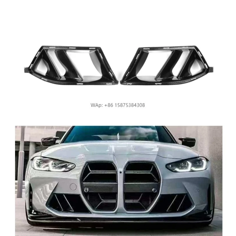 

G80 Air Intakes R Style Dry Carbon Fiber 2 PCS for M3 G80 4-Door/ M4 G82 G83 2-Door 2021+ Fender Side Vent Trim air Duct