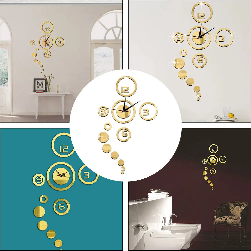 

Creative Wall Clock High Precision Movement Easy to Any Wall Great for Home Office Bar Decorative Art Piece