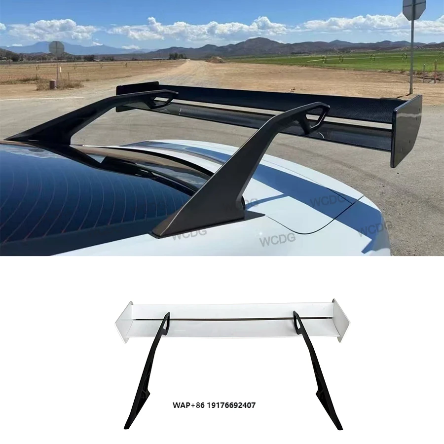

Carbon Fiber Gtd Style GT Rear Wing forFord Mustang 2015-2024 Rear Trunk High Wing Swan Neck Spoiler Car Bodykit