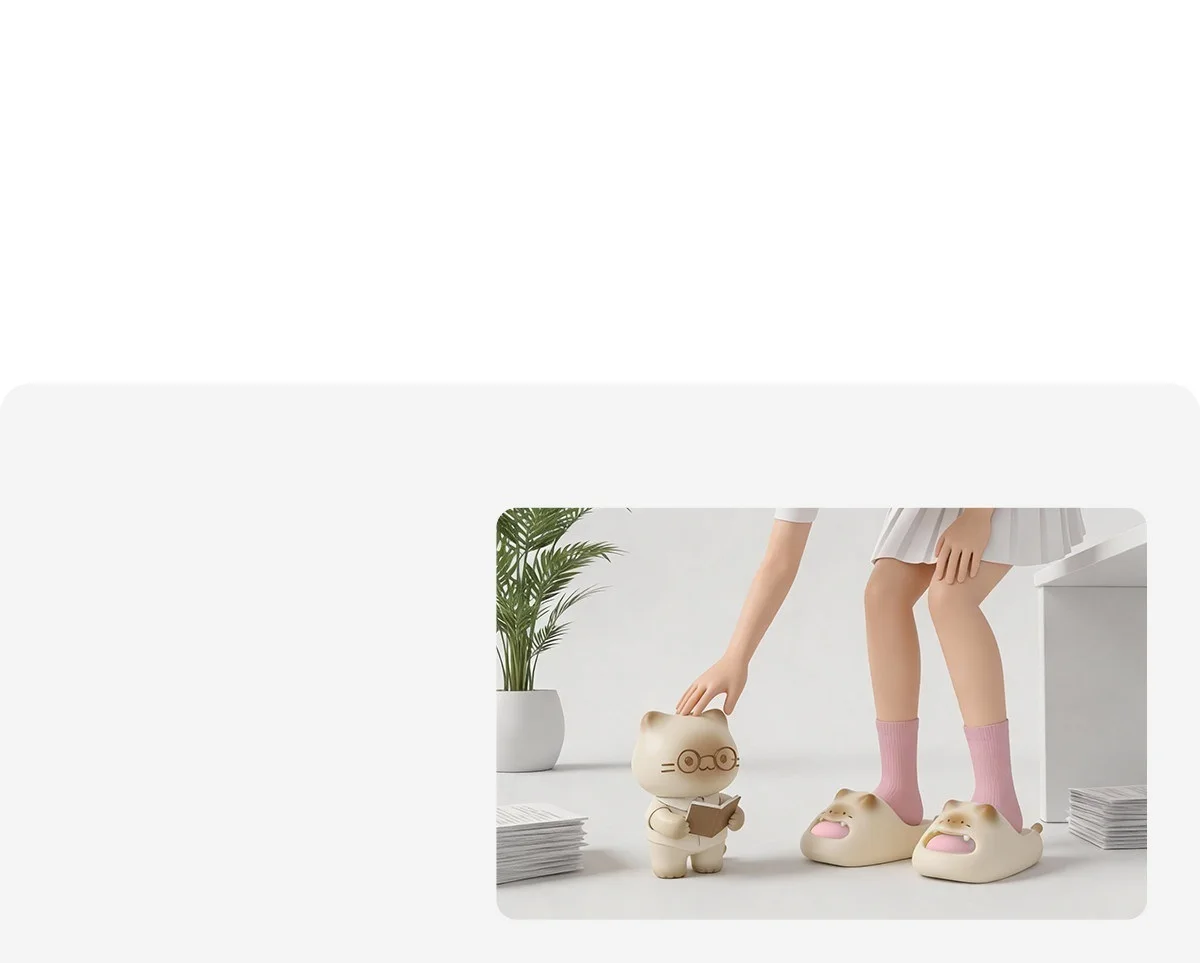 Neue 3D Katzenpfoten-Slipper für Damen, Sommer-Mules, Clogs, wasserdichte EVA-Hausschuhe, Innen- und Gartenschuhe, Unisex-Kätzchen-Slipper – Detail 16