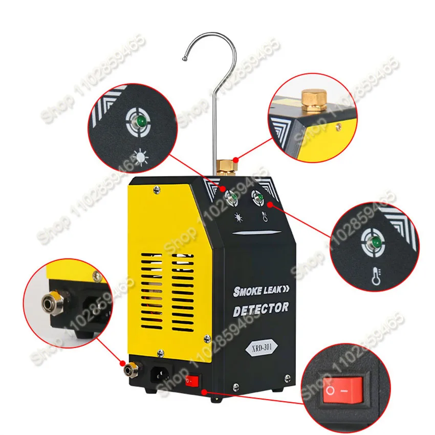Automotive Smoke Leak Detector DC 12V Smoke Machine Pipe Smoking Generator Pipe Leakage Analyzer Diagnostic