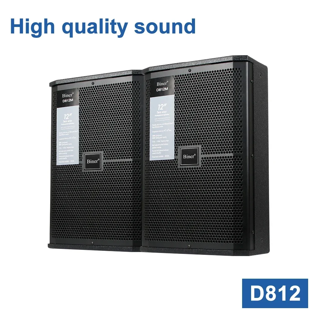 2026/Biner D812 Professional 8 Channel Audio Mixer With Pure Post-Power Amplifier  With Power 350w Sound Speaker With Mic