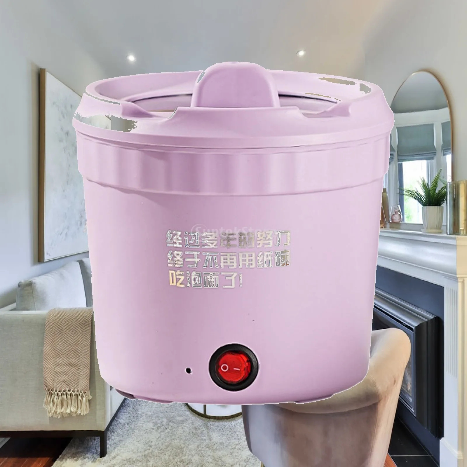 Electric Cooking Pot Nonstick Multifunctional Double Layer Heat Insulation Cooking Pot for Dumplings Noodles Porridge Steak Egg