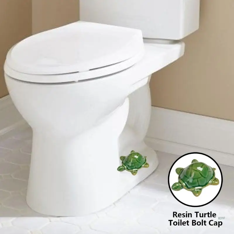 

Cute Turtle Bathroom Ornaments Toilet Bolt Caps Toilet Bolt Enhancements Fun & Functional Toilet Bolt Caps for Bathroom