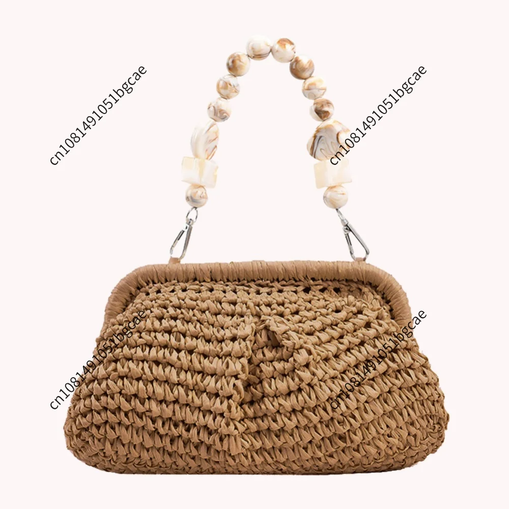 Woven Crossbody Bag Multifunctional Women Female Shoulder Bag Wear Resistance Styling Decoration Holiday Gifts for Shopping Trip