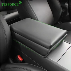 For Tesla Model 3 Highland Model Y Juniper Center Armrest Box Cover Heightening Pad Height Increase Protective Leather Cover