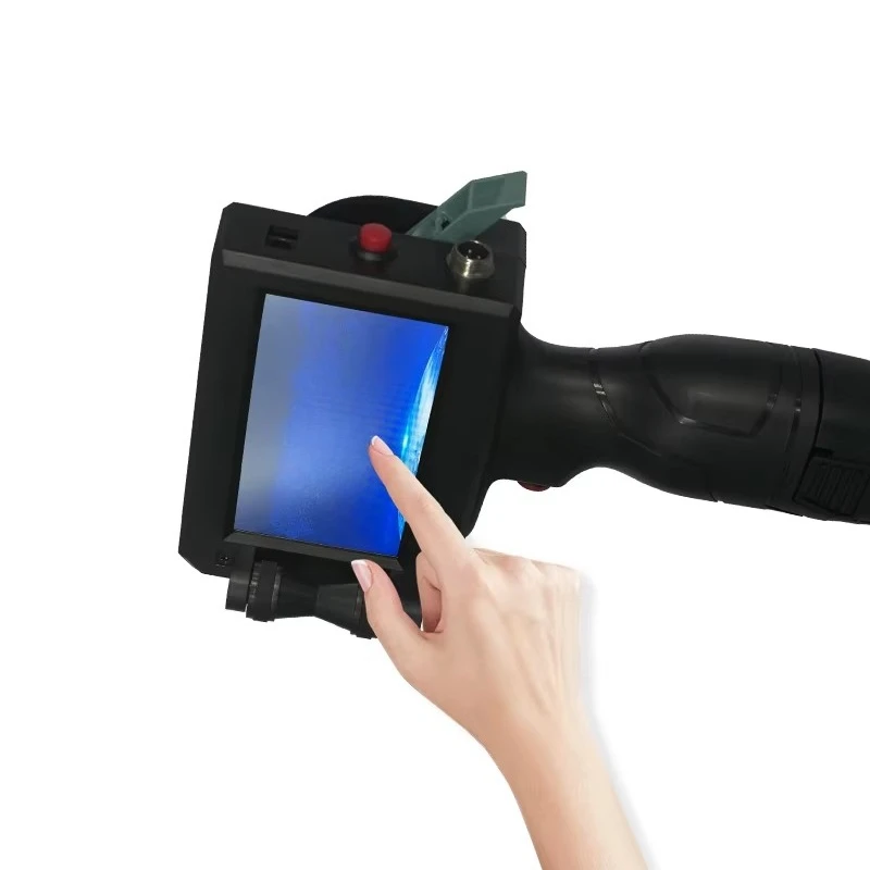 High quality portable handheld inkjet printer, fast drying inkjet printer touch screen battery powered valid period display
