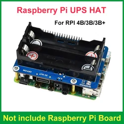 DIXSG UPS HAT for Raspberry Pi 4 Uninterruptible Power Supply Stable 5V USB Output Battery Warning for Raspberry Pi 3B 3B+