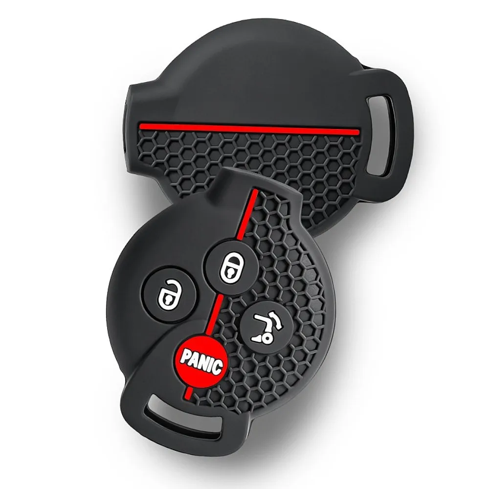 Silicone Car Key Fob Cover For Benz Smart 450 451 Fortwo Brabus Roadster Crossblade Forfour