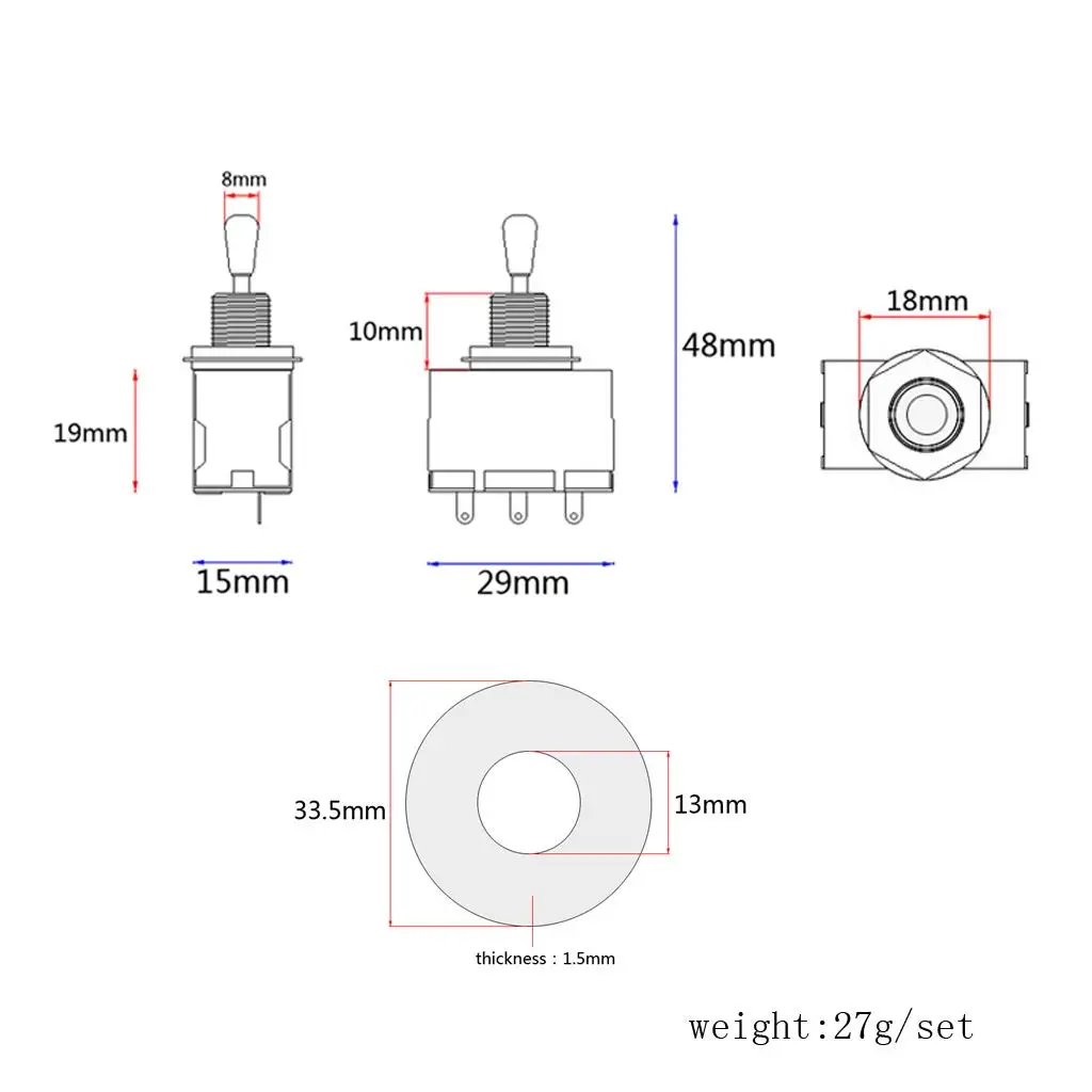 3 Way Toggle Switch…