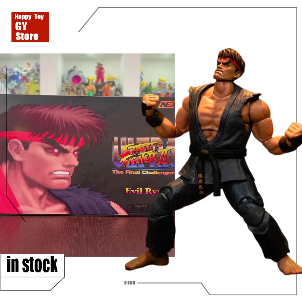 

Original Jada Street Fighter Figure Hoshi Ryu Violent Ken 6-Inch Evil Ryu Anime Action Figure Collectible Model Toy kids gifts